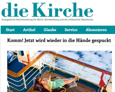 Aufrecht bleiben im Beruf - Artikel in der Berliner Wochenzeitung "Die Kirche"