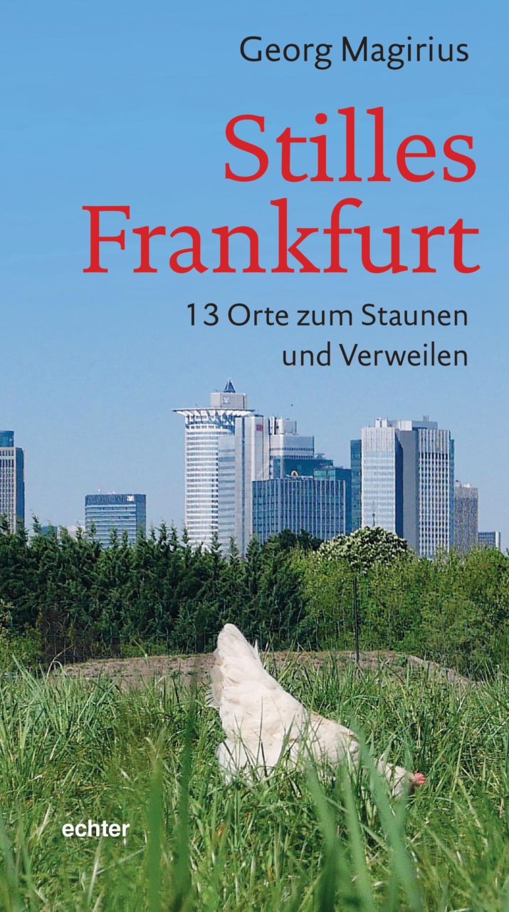 Huhn vor Frankfurter Skyline