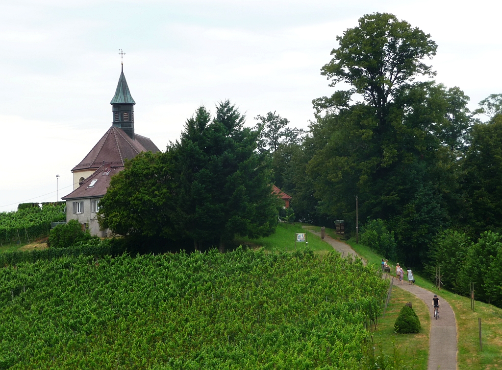 Jakobuskapelle oberhalb von Gengenbach - Ziel des Kurzpilgerns auf dem Kinzigtäler Jakobusweges mit Caroline Huber und Georg Magirius