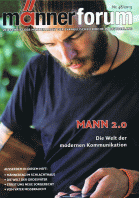 Cover der Zeitschrift der Männerarbeit der Evangelischen Kirche - darin ein Beitrag von Georg Magirius "Schriftsteller zwei komma Null"