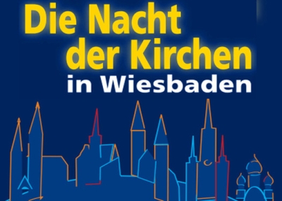 Nacht der Kirchen Wiesbaden logo - Für einen Augenblick still