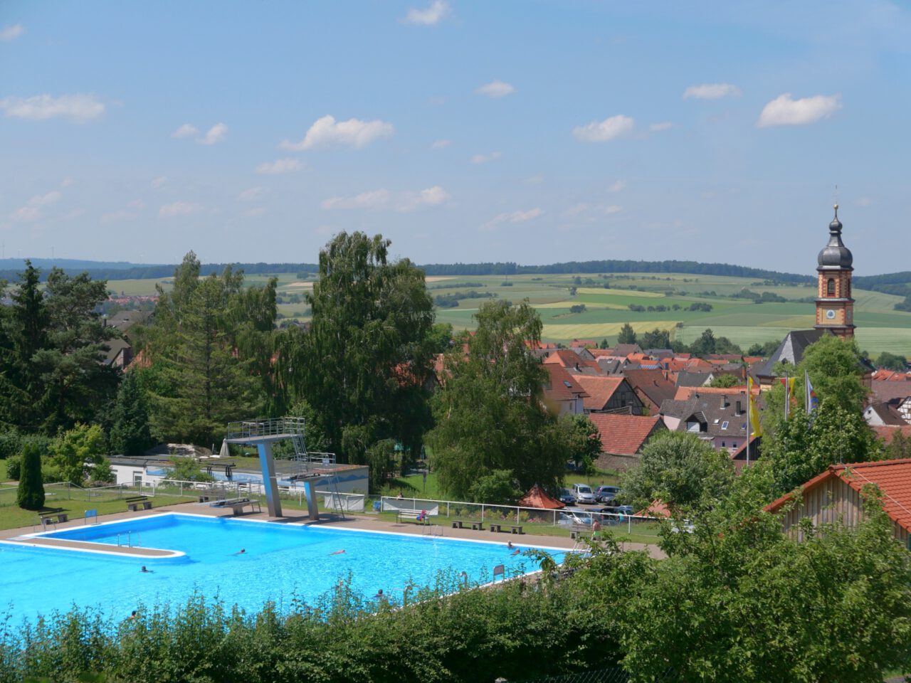 Stille im Freibad