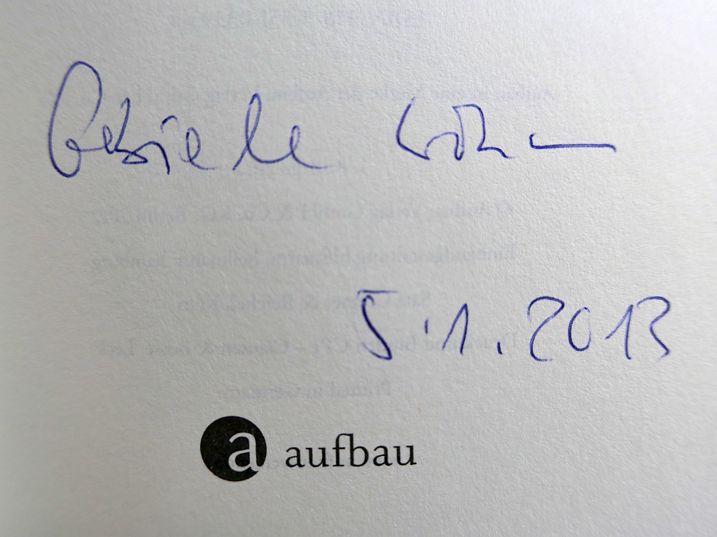 Autograph von Gabriele Wohmann