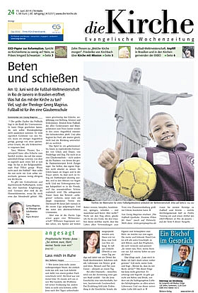 Beten und schießen - Beitrag von Georg Magirius in der Zeitung "Die Kirche"