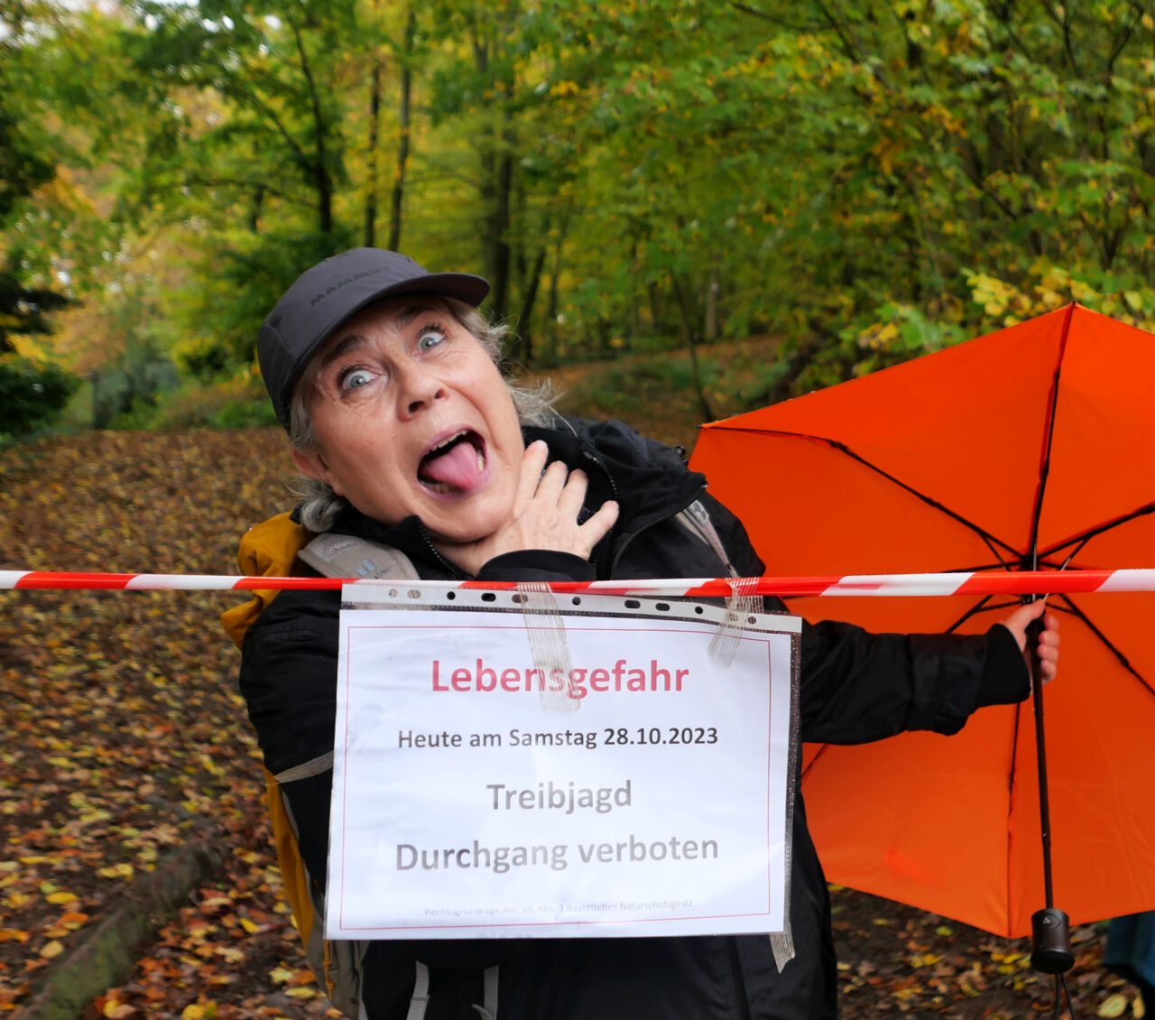 Treibjagd mit 9 Pilgern - darunter Schauspielerin Petra Mathein - Foto: Georg Magirius