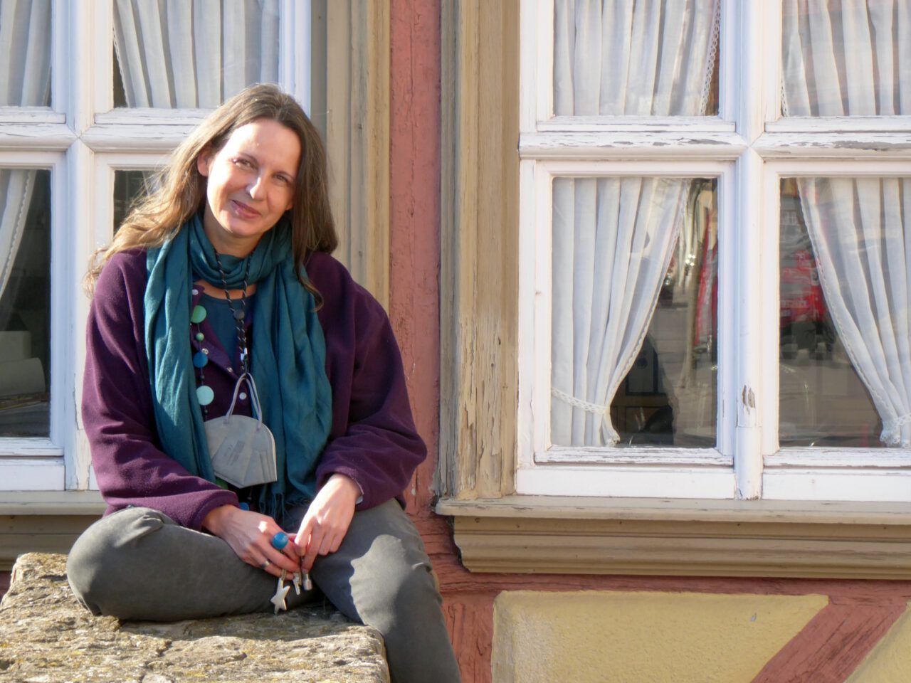 Die Alltags-Aarchäologin: Simone Michel-von Dungern, Leiterin des Museums Malerwinkelhaus in Marktbreit - Foto von Georg Magirius
