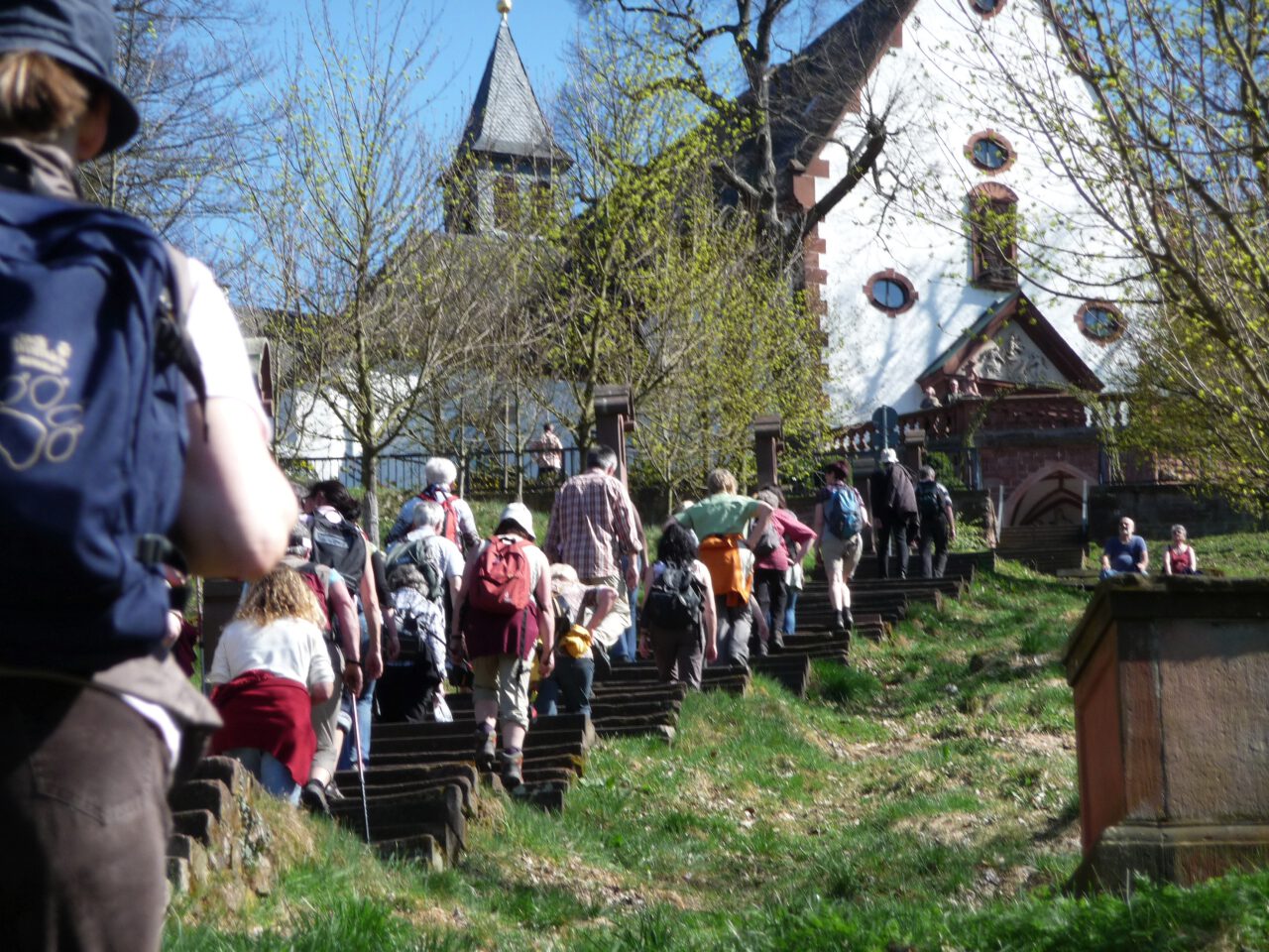 Treppenmartyrium Aufstieg zum Kloster Engelberg