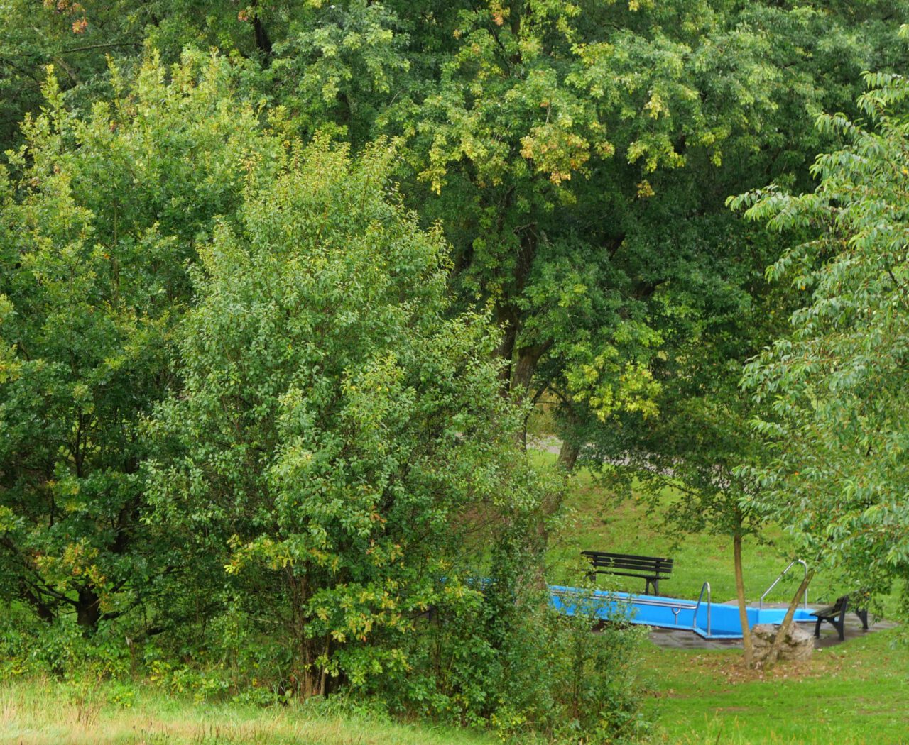 Ist im Internet Wohltuendes gefragt? Wassertretbecken Heigenbrücken, Spessart. Foto (c) Georg Magirius